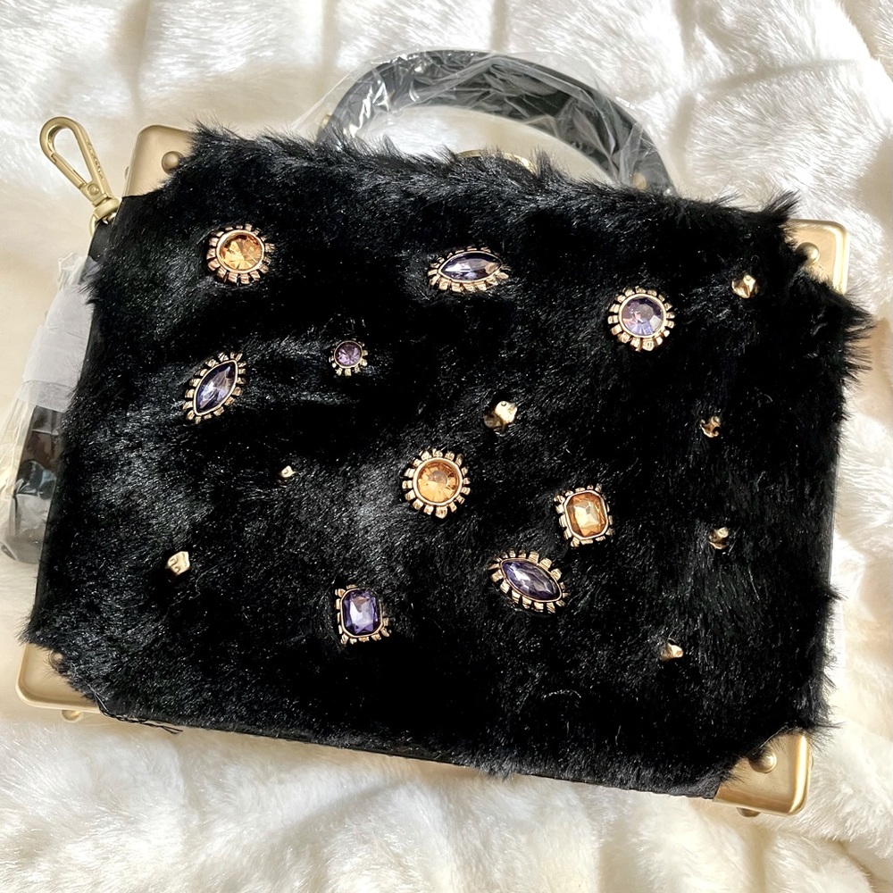 Sam Edelman  CARRESSA HARDCASE FRAME  Black Purse NWT
